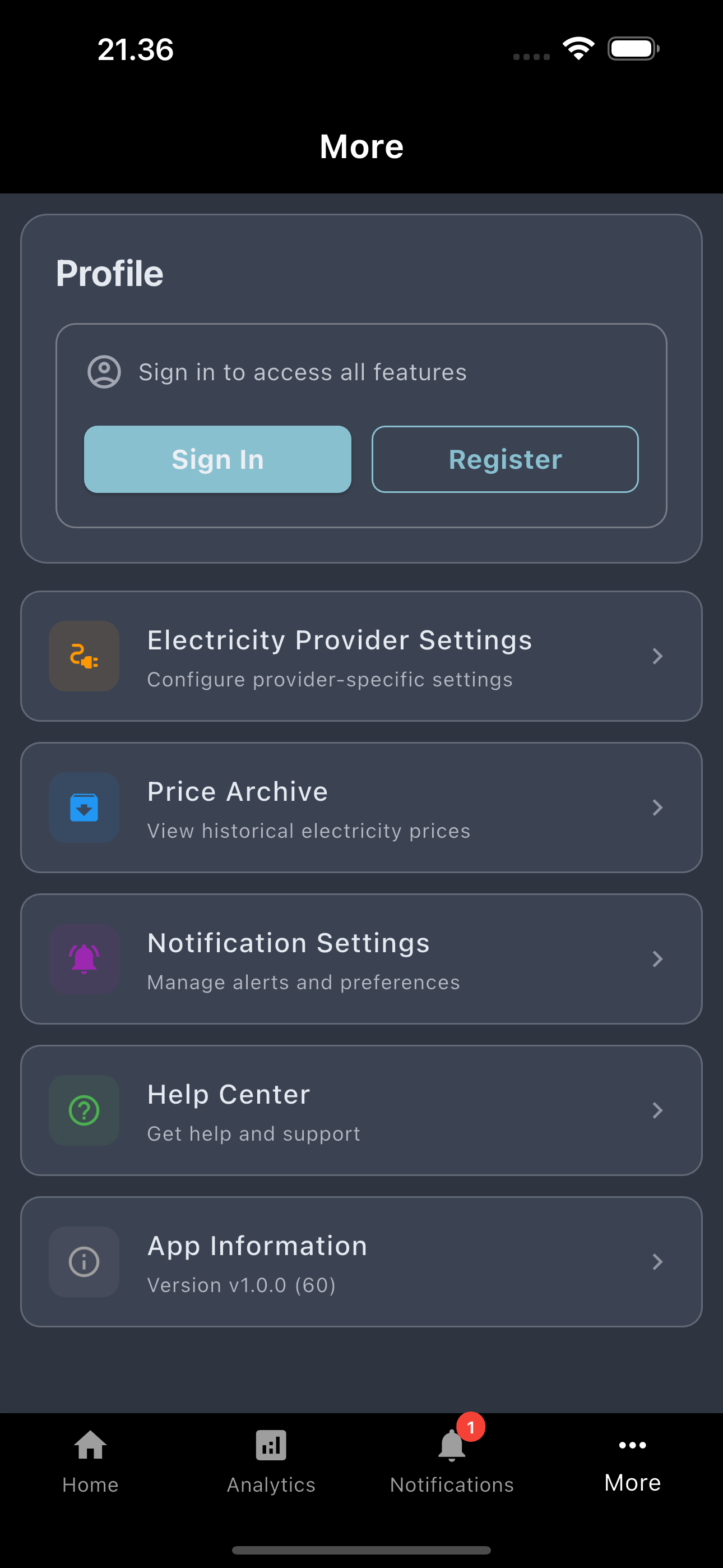 Nordplug Settings - Profile management and provider configuration